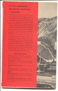 Official Sight-Seeing Map Southern CA 1947-lists of attractions-unique post W...