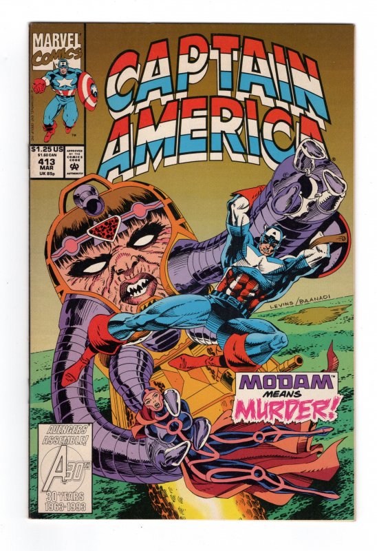 Captain America #413 (1968 v1) Shang-Chi MODAM NM