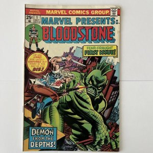 Marvel Presents #1 1975. 1st App Ulysses Bloodstone.  ? solid mid grade book.