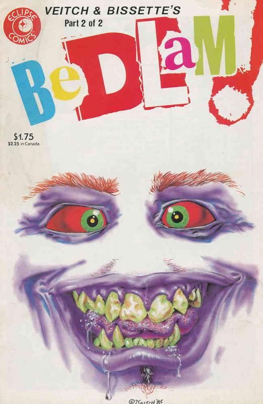Bedlam! #2 FN ; Eclipse | Rick Veitch/Bissette