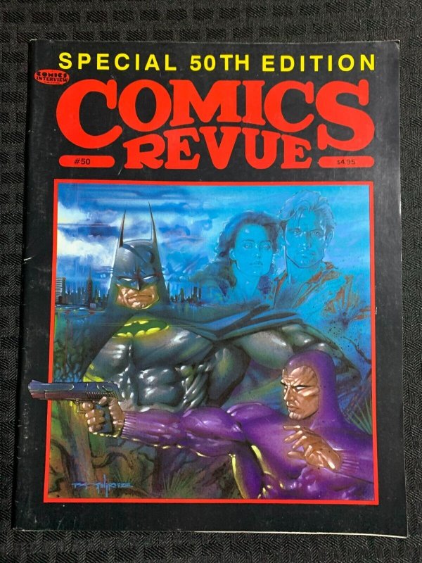 1990 COMICS REVUE Magazine #50 VG/FN 5.0 Modesty Blaise / The Phantom / Batman