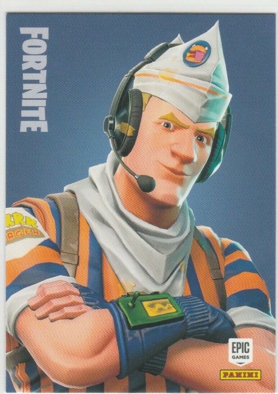 Fortnite Grill Sergeant 127 Uncommon Outfit Panini 2019 trading card series 1