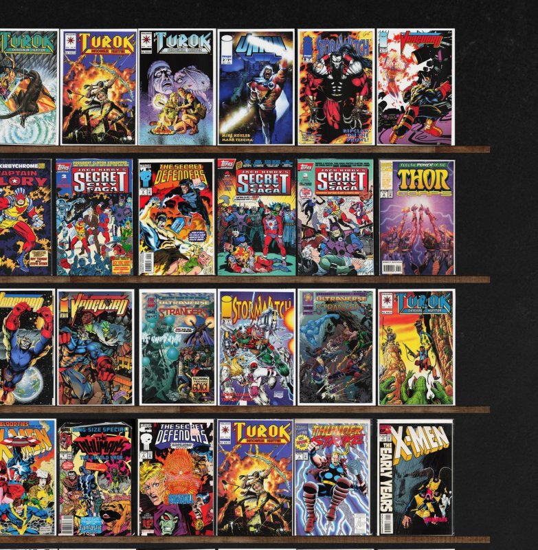 Huge Lot 150+ Comics with Turok, Dinosaur Hunter, Stormwatch & More!