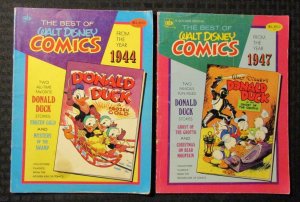 1970's Best of WALT DISNEY COMICS from 1944 VG 1947 VG- Golden Special LOT of 2