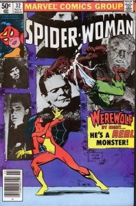 Spider-Woman #32 (Newsstand) FN ; Marvel | Werewolf by Night