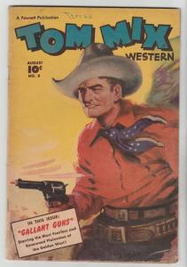 Tom Mix Western #8 (Aug-48) VG+ Affordable-Grade Tom Mix