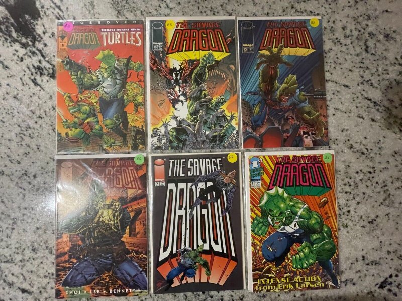 6 Savage Dragon Image Comic Books # 1 5 13 15 30 + Turtles # 1 NM 1st Pr 75 J801 