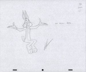 Bugs Bunny Animation Pencil Art - 3D-1 - Oh Yeah, Real...