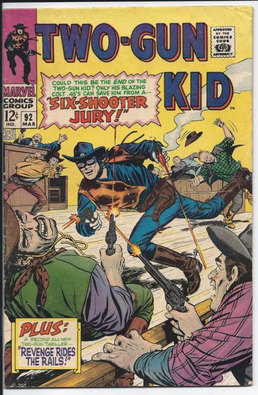 Two-Gun Kid 92 - Silver Age - March 1968 (VG)