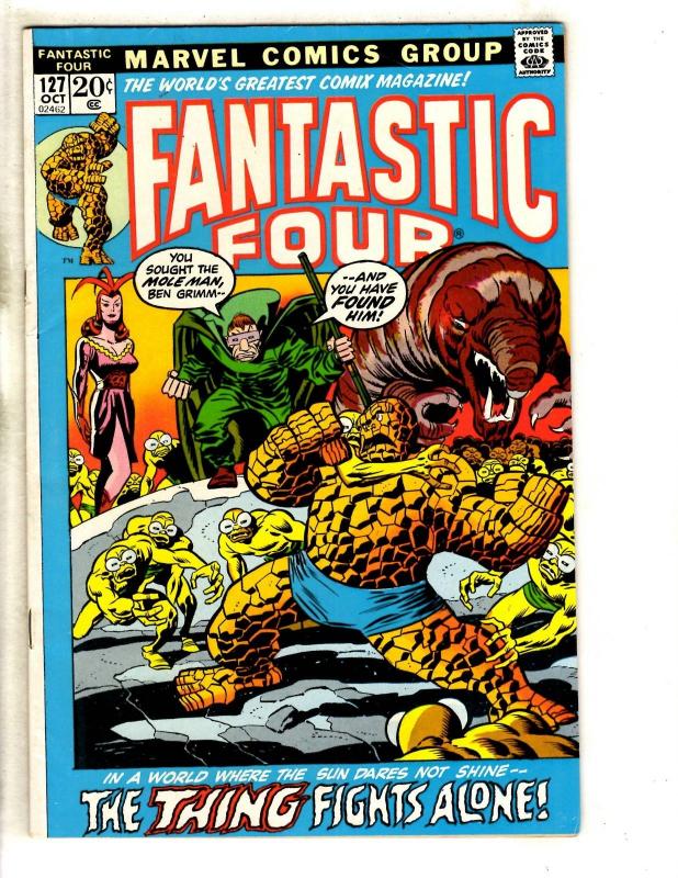 Fantastic Four # 127 VF Marvel Comic Book Thing Human Torch Silver Surfer JL8