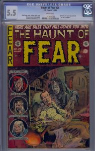 HAUNT OF FEAR #26 CGC 5.5 GRAHAM INGELS WHITE PAGES