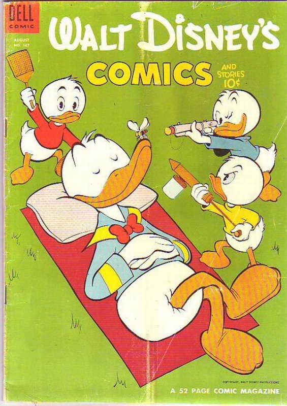 Comics and Stories, Walt Disney's #167 (Aug-54) FN+ Mid-High-Grade Donald Duc...