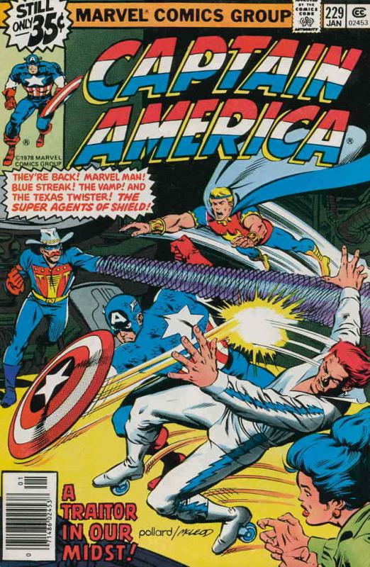 Captain America (1st Series) #229 FN; Marvel | save on shipping - details inside