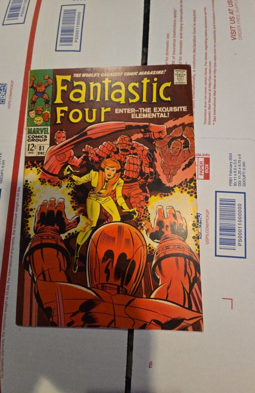 Fantastic Four #81 (1968)the exquisite elemental see