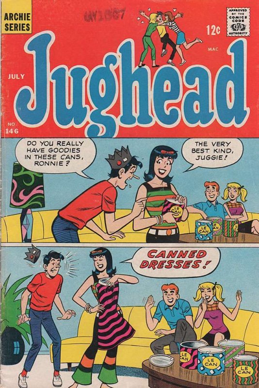 Jughead (Vol. 1) #146 VG ; Archie | low grade comic July 1967 Canned Dresses Cov