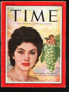 Time 8/16/1954-The Weekly Magazine-Gina Lollobrigida cover and story-Photos &...