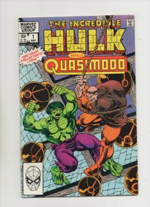 Incredible Hulk Versus Quasimodo #1 - Sal Buscema - (Grade 9.2) 1983