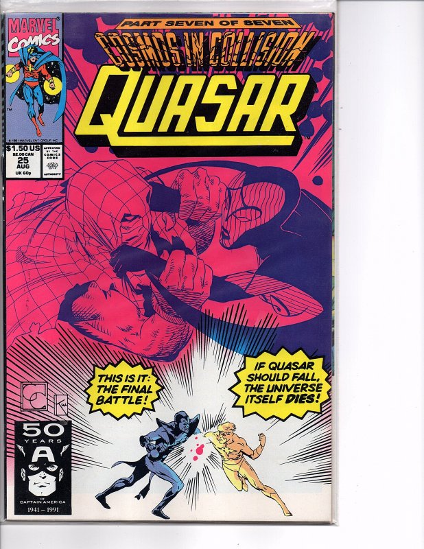 Marvel Comics Quasar #25 Dr. Strange Galactus Squadron Supreme Greg Capullo Art