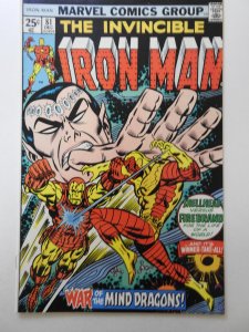Iron Man #81 (1975) Shellhead vs Firebrand!! Awesome VF- Condition!