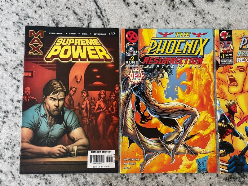 3 Marvel Comic Books Phoenix Resurrection 1 2 + Supreme Power # 17 Hulk 31 J861