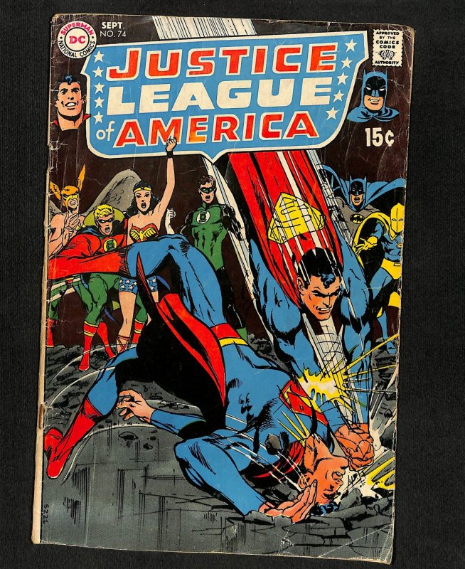 Justice League Of America #74 Classic Neal Adams Cover!