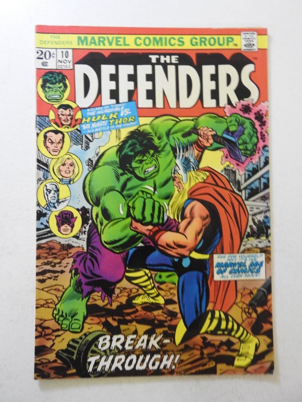 The Defenders #10 (1973) FN- Condition!