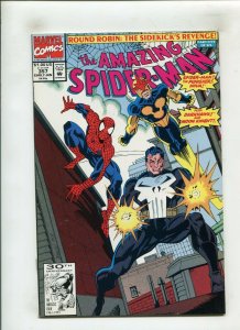 AMAZING SPIDER-MAN #357 (9.2) PUNISHER/NOVA!! 1991