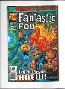 Fantastic Four #1 Direct Edition (1998) Heroes Return
