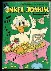 Onkel Joakim #4 1986-Disney-Danish-Uncle Scrooge-Carl Barks-Mickey Mouse-VG