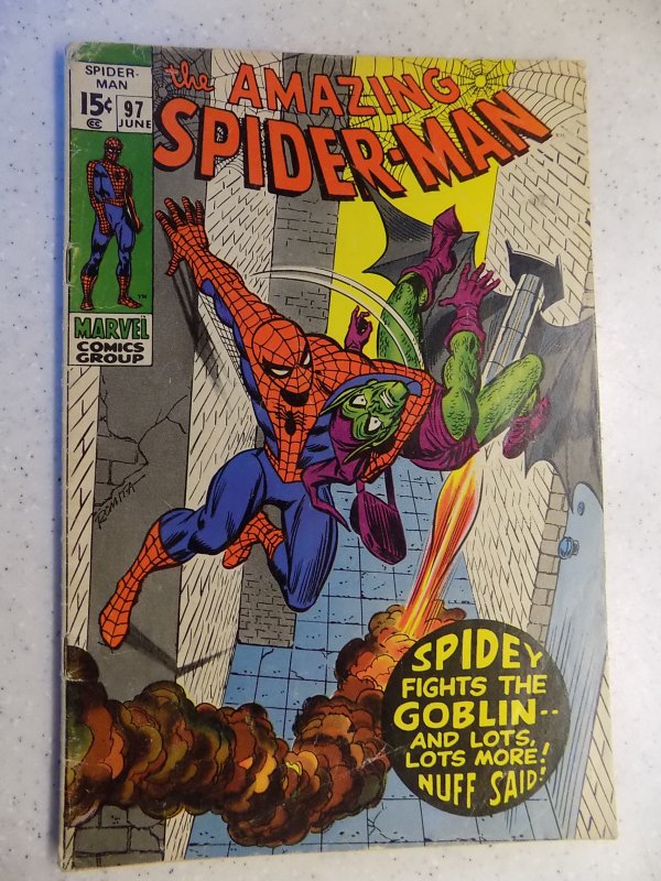 AMAZING SPIDER-MAN # 97 MARVEL DRUG ISSUE GREEN GOBLIN ADVENTURE