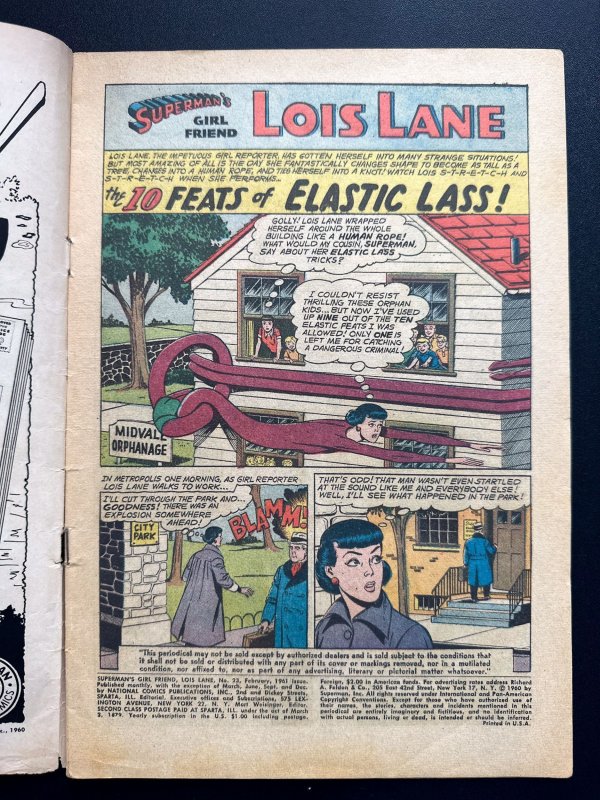 Superman's Girl Friend, Lois Lane #23 (1961) Many 1st App of Lex Luthors...