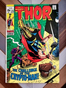 THOR #174 FN+ (Marvel 1970) Carnage of the CRYPTO-MAN by Stan Lee & Jack Kirby