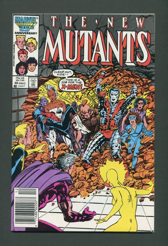 New Mutants #46  / 8.5 VFN+  / Newsstand /  December 1986