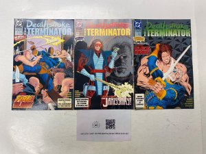 3 Deathstroke, The Terminator DC comic books #22 23 25 20 KM23
