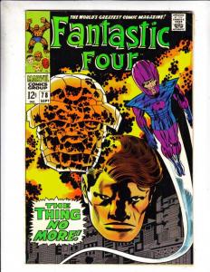 Fantastic Four #78 (Sep-68) VG/FN+ Mid-Grade Fantastic Four, Mr. Fantastic (R...