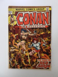 Conan the Barbarian #24 1st full appearance of Red Sonja GD/VG see desc