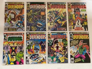 Bronze Age Defenders comic lot from:#71-101 avg 8.0 VF (1979-81)