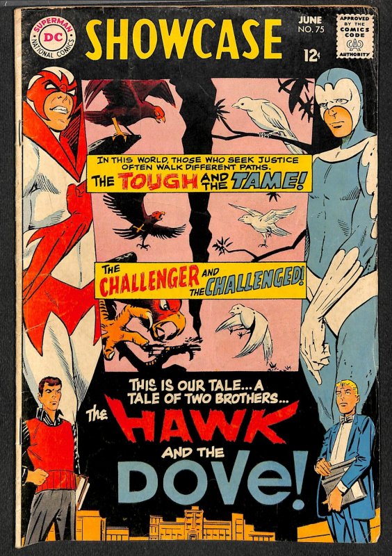 Showcase #75 VG 4.0 1st Hawk & Dove! DC Comics