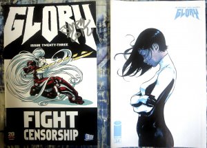 GLORY CBLDF Set of 2 Variants Issues #23 SIGNED by Joe Keatinge, #34 VF-VF+