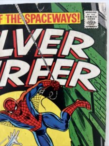 Silver Surfer #14 VG 1970  Spider-Man - Buscema - San Lee - Fair/Good.