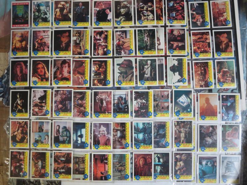 Teenage Mutant Ninja Turtles Movie Complete Set (Topps 1990) + Bonus Cards Ooze