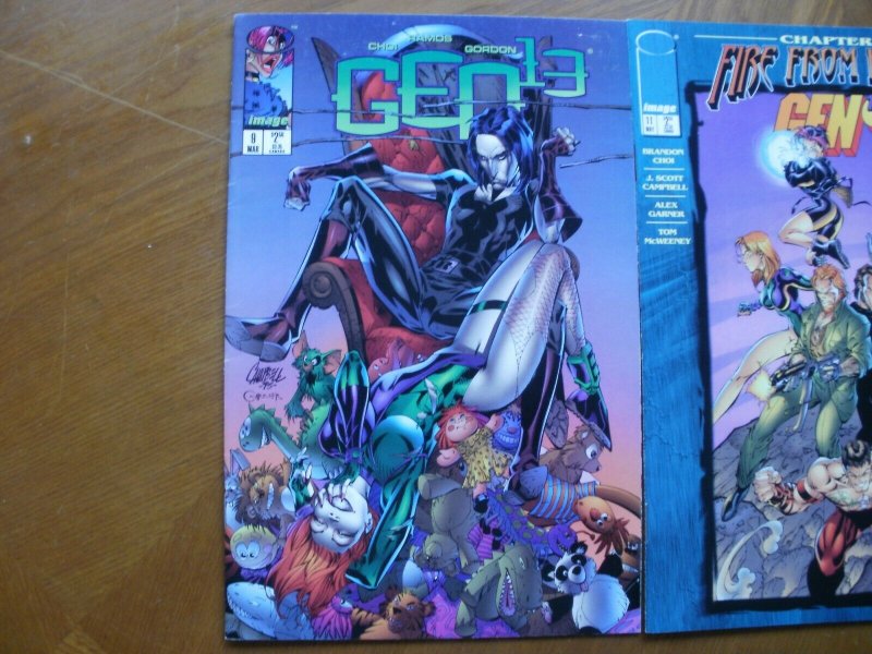 3 Near-Mint Image GEN 13 #9 #11 #14 Comic (1996) Choi Ramos Gordon Campbell Hope