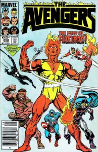 Avengers, The #258 (Newsstand) FN ; Marvel | Spider-Man Black Costume - Firelord