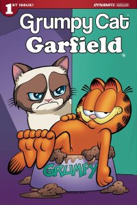 GRUMPY CAT GARFIELD #1 RARE VARIANT 1:100 SET OF TWO SKETCH AND COLOR VARIANT  