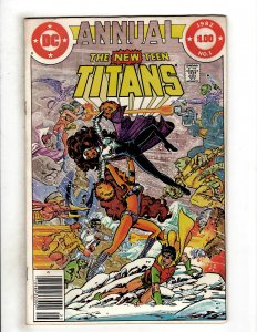 The New Teen Titans Annual #1 (1982) DC Comic Superman Flash OF7
