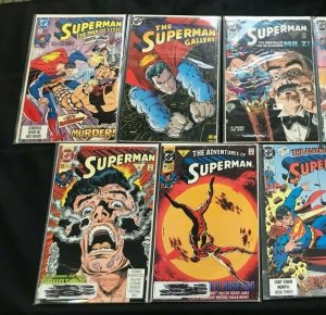 SUPERMAN 9PC LOT (VF) GALLERY!! ADVENTURES!! 1990-93
