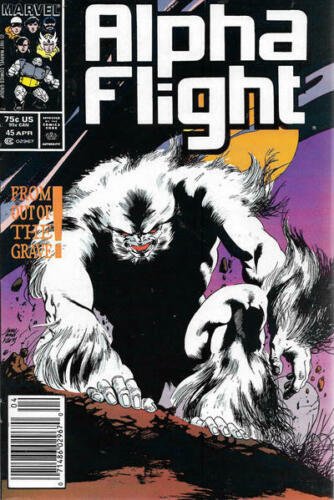 Alpha Flight (1st Series) #45 (Newsstand) VG; Marvel | low grade - Bill Mantlo - 