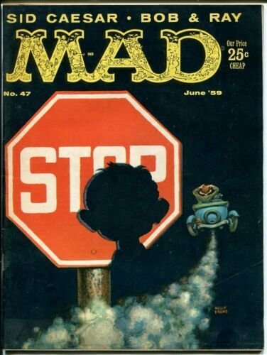 MAD #47-KELLY FREAS COVER-WOOD-ORLANDO-MARTIN-1959-vf 