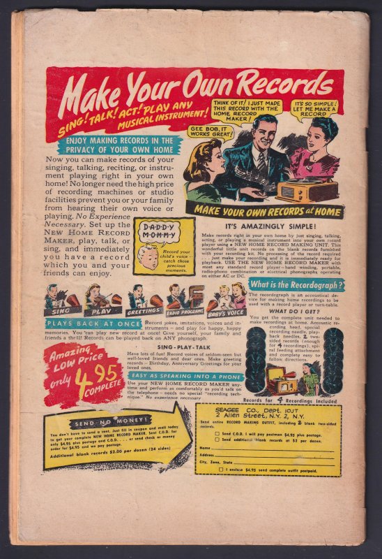 Daredevil Comics 67 (1950) GD/VG 3.0 Golden Age Lev Gleason