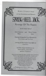 SPRING HELL JACK - Revenge of the RIPPER #2, Tim Vigil, VF/NM 1993 Signed Tanaka
